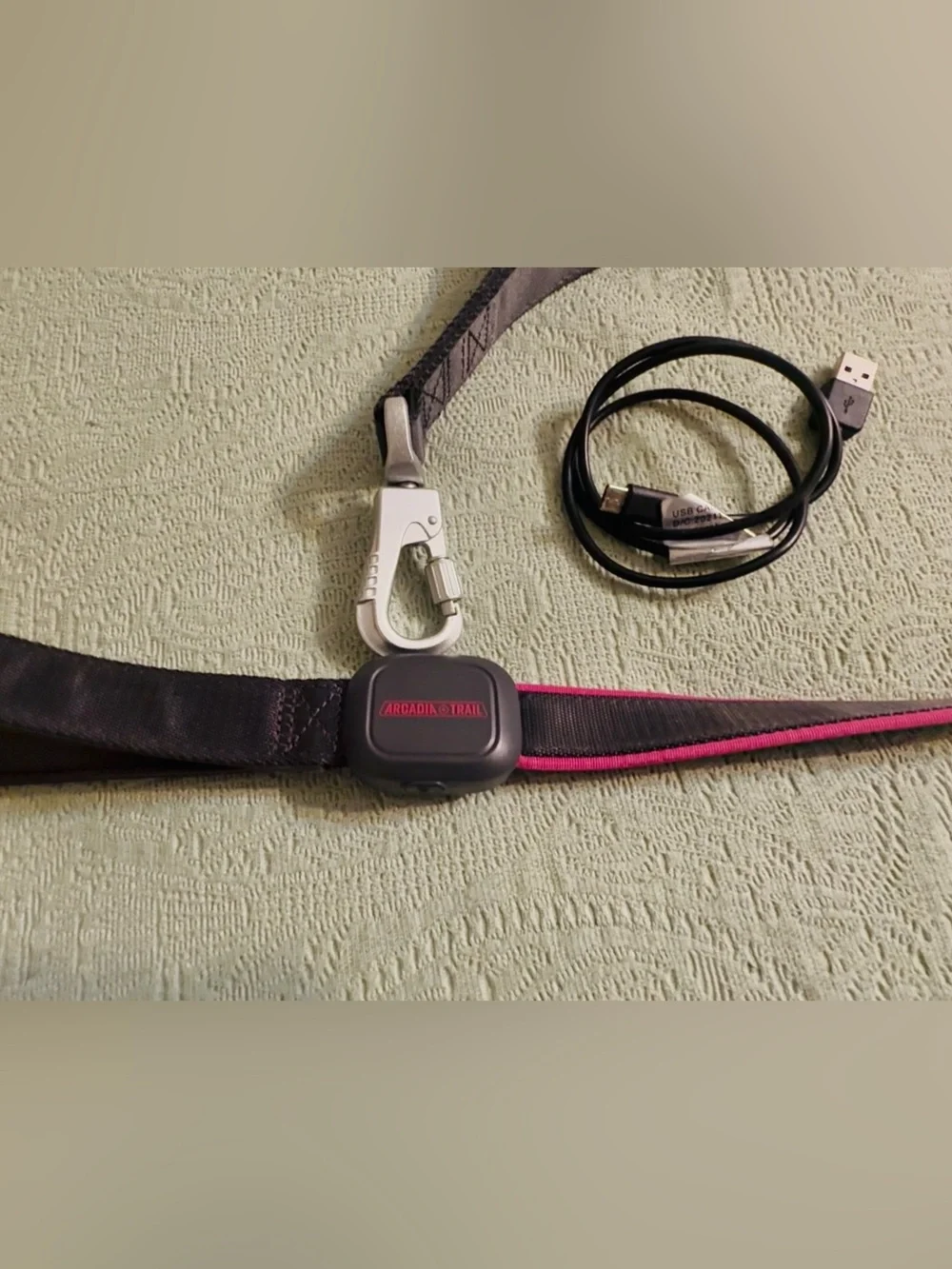 Arcadia Trail light up LED dog leash, rechargeable 3 modes, like new.